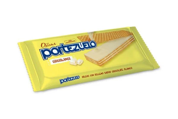 Portezuelo Galletas Obleas De Chocolate Blanco 110g Charruashop