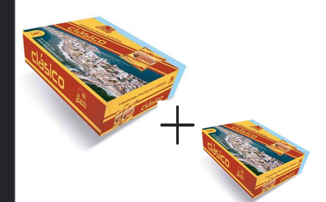 Pack x 2 cajas.Punta Ballena Alfajor Chocolate Clasico relleno Dulce de Leche ( 12 uds cada caja)