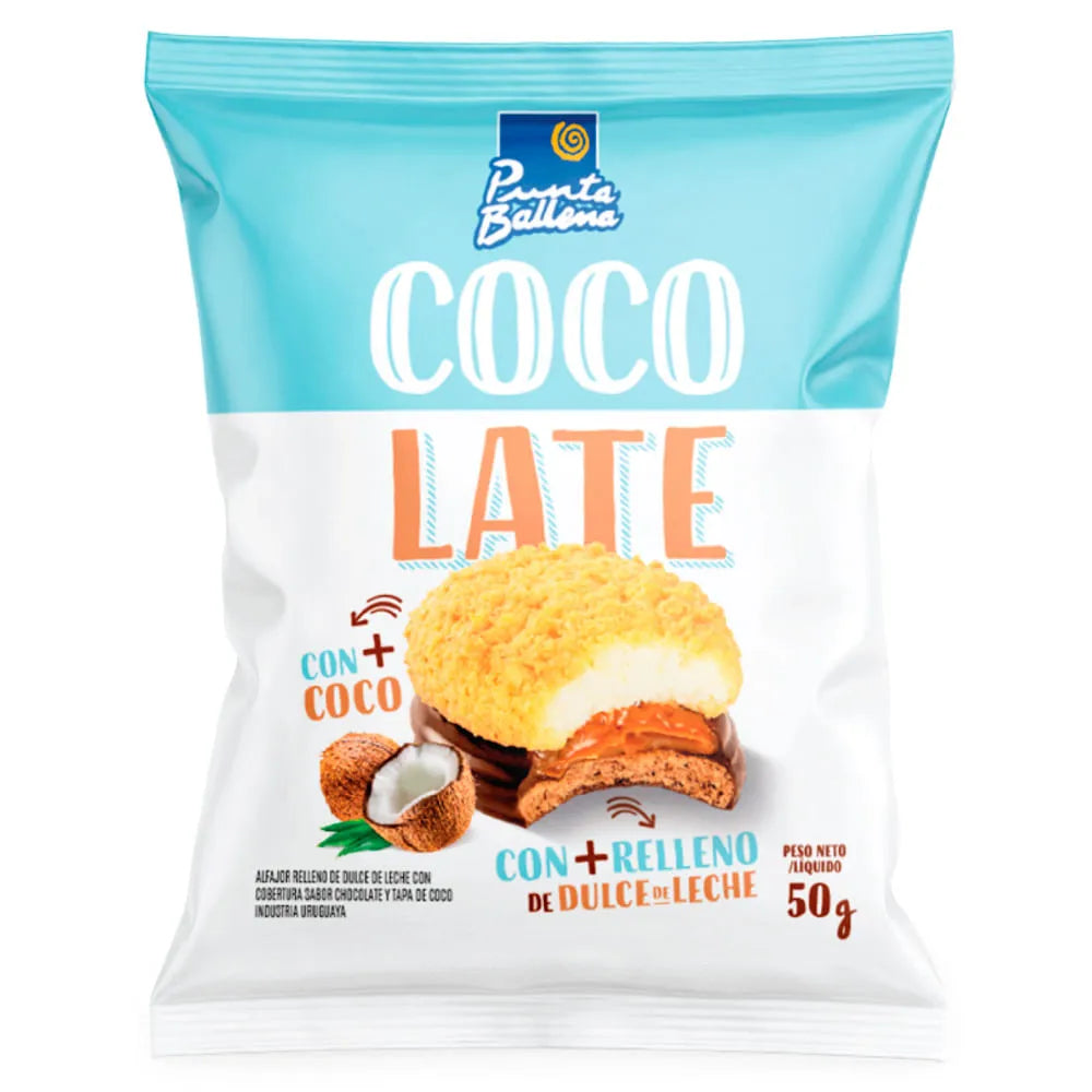 Punta Ballena Alfajor Cocolate / 400g - pack de 8