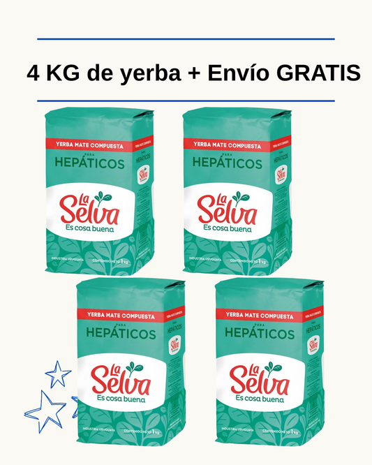 Stock Matero:  4 Kilos La Selva para Hepaticos