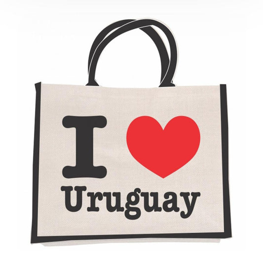 Bolso de yute I ♥️ Uruguay