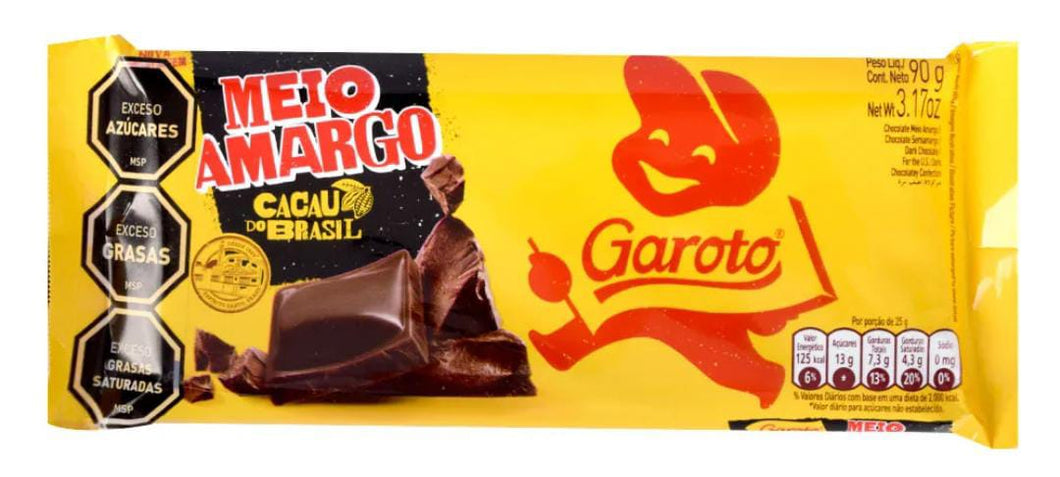 Tableta chocolate Garoto. 80 grs