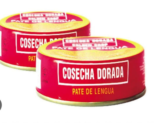 Cosecha Dorada Paté. Variedades : jamón, lengua, carne, pollo.