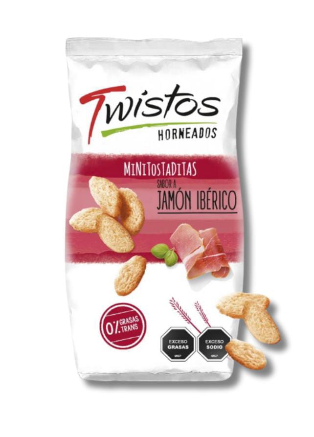 Twistos sabor jamón ibérico. 95 grs