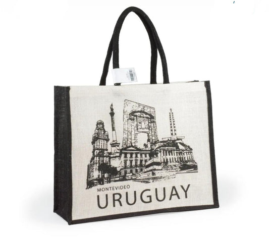 Bolso de yute. Clásico Montevideo