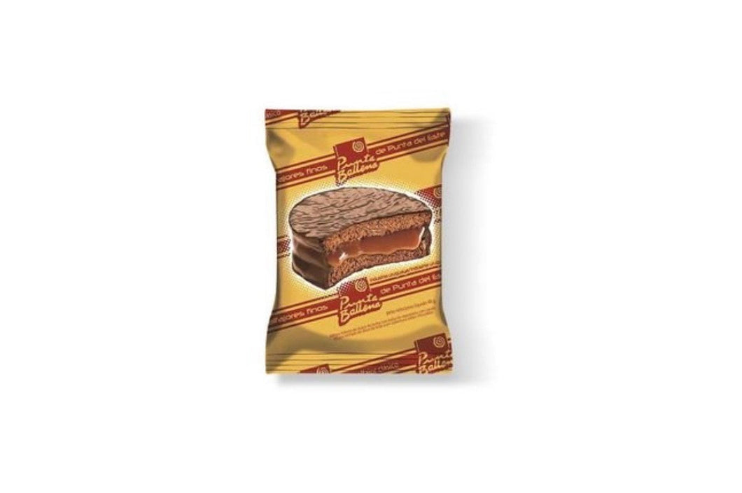 Punta Ballena Alfajor Chocolate Clasico relleno Dulce de Leche 12 uds