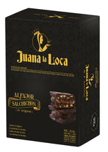 Load image into Gallery viewer, JUANA LA LOCA - Alfajor de salchichón bañado de chocolate negro X10 unidades -920g
