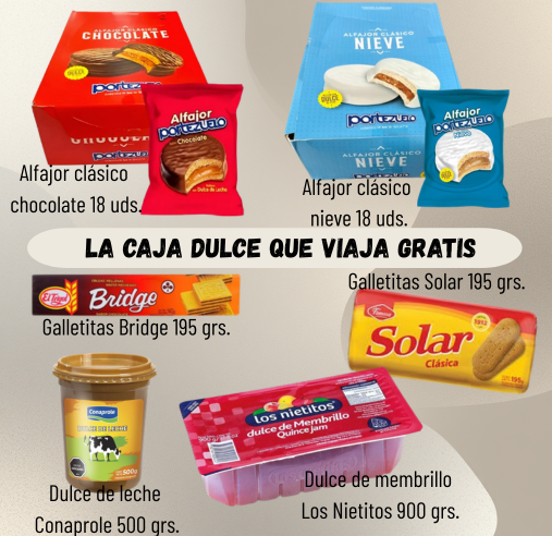 STOCK CAJA DULCE SIN SHIPPING