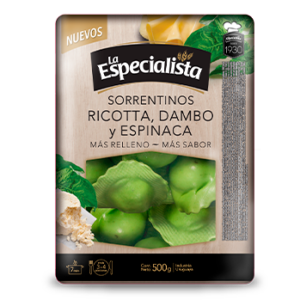 LA ESPECIALISTA - Sorrentinos Ricotta Dambo y Espinaca 500 grs