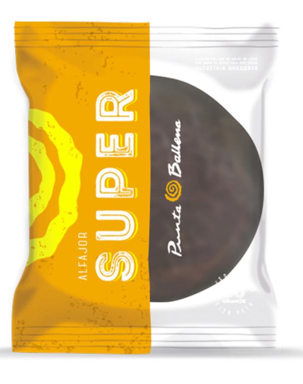 Alfajor Super Punta Ballena chocolate negro