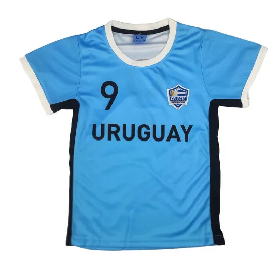 Conjunto de fútbol Uruguay niño