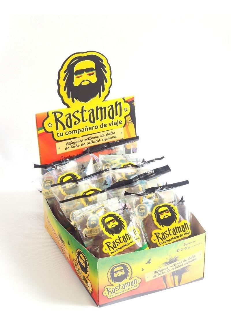 RASTAMAN - alfajor chocolate negro X12 - 1.2kg