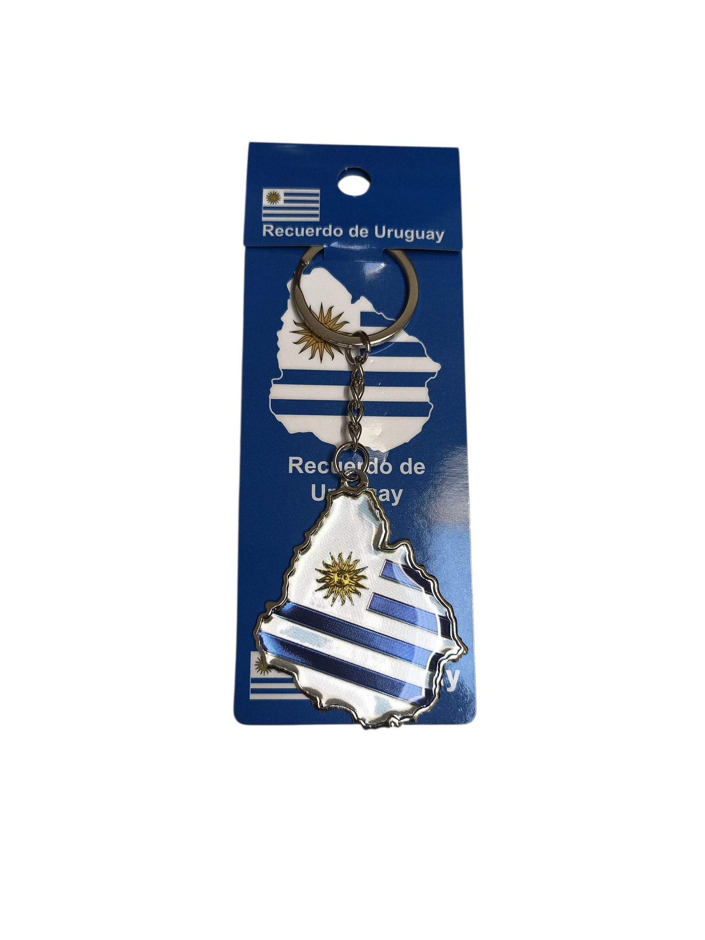 SOUVENIRS - Llavero de Uruguay contorno país