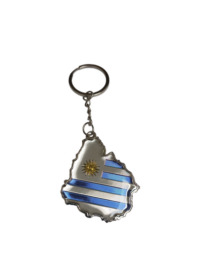 SOUVENIRS - Llavero de Uruguay contorno país