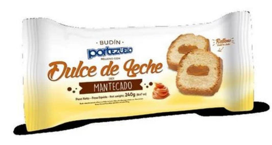 - Budin de Vainilla mantecado relleno con dulce de leche 240 grs