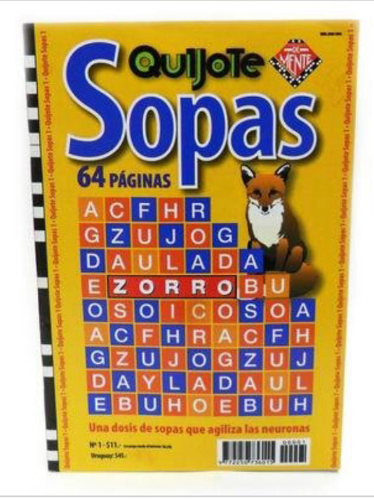 Sopas de letras. Varias marcas