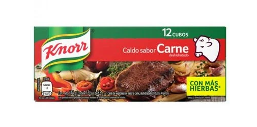 KNORR - Caldo sabor carne 114g