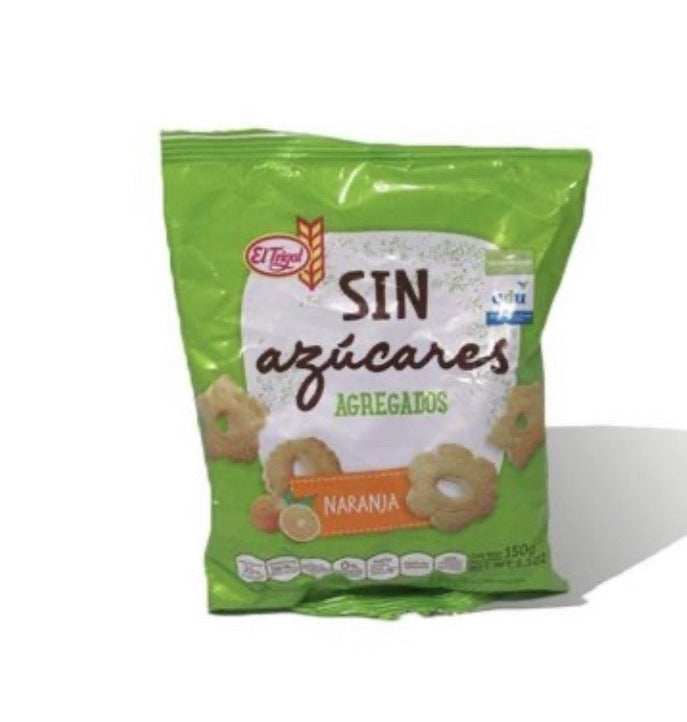 EL TRIGAL - Galletas sin Azucares Agregadas sabor Naranja 150g