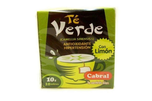 CABRAL - Te Verde con Limon X 10