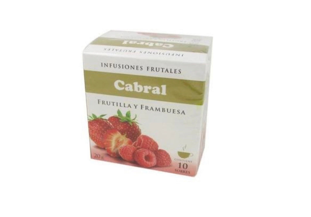 CABRAL - Te frutilla y frambuesa X 10