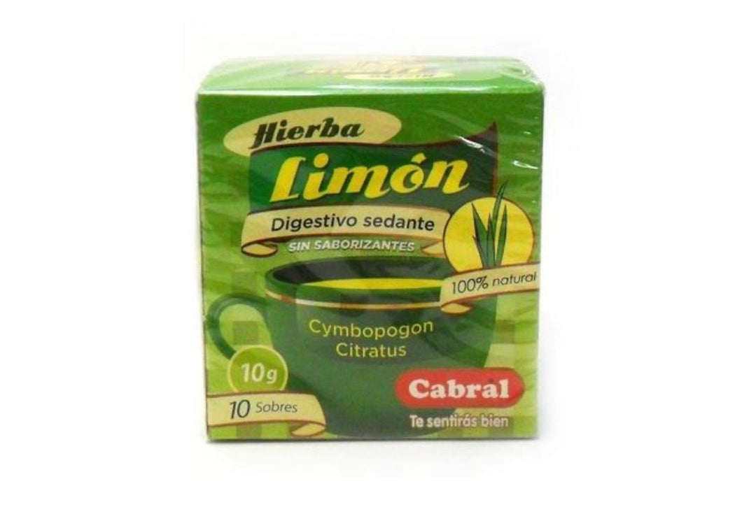 CABRAL - Te hierba Limon X 10