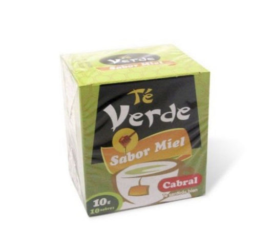 CABRAL - Te verde sabor miel X 10