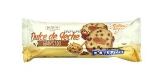 PORTEZUELO - Budin de dulce de leche  granizado relleno con dulce de leche 300 grs