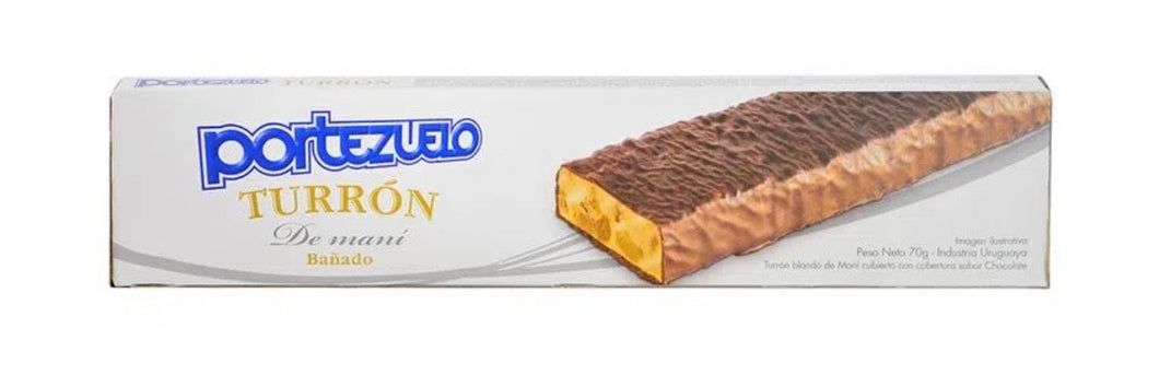 PORTEZUELO - Turrón de maní bañado 70g-