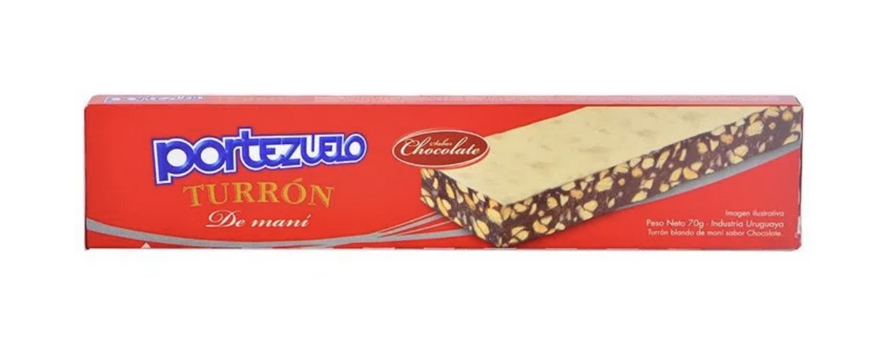 PORTEZUELO - Turrón de Maní con Chocolate 70g