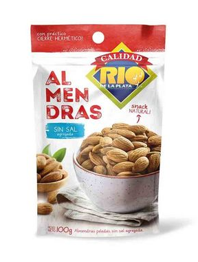 RÍO DE LA PLATA - Almendras sin sal 100g