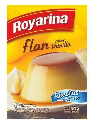 ROYARINA - Flan sabor vainilla 54g