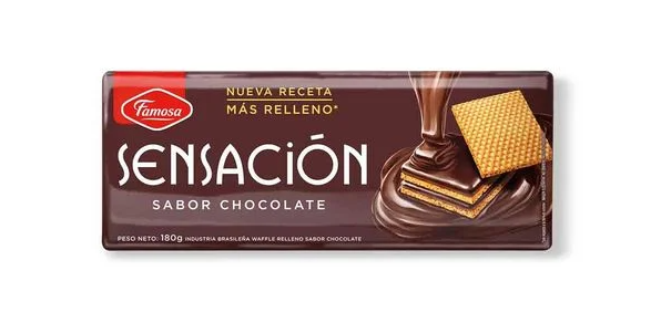FAMOSA - Galletas Sensación sabor chocolate 180g
