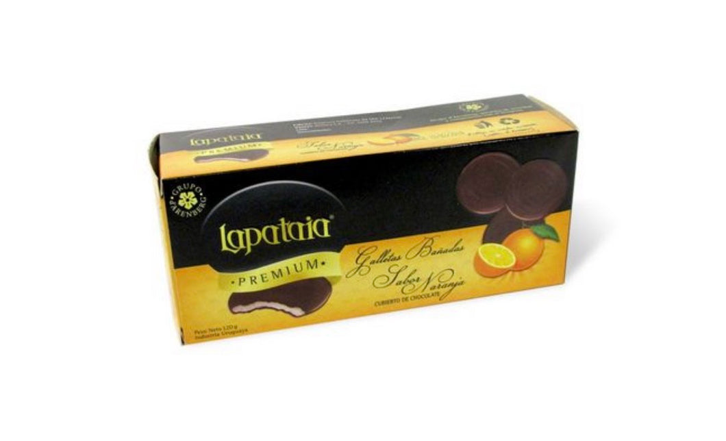 Lapataia Galletas de Naranja Bañadas en Chocolate / 120g