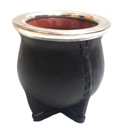 Mate de Cerámica forrado en Cuero