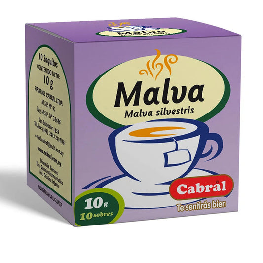 Cabral Te de Malva (10 Saquitos / Pack of 10)