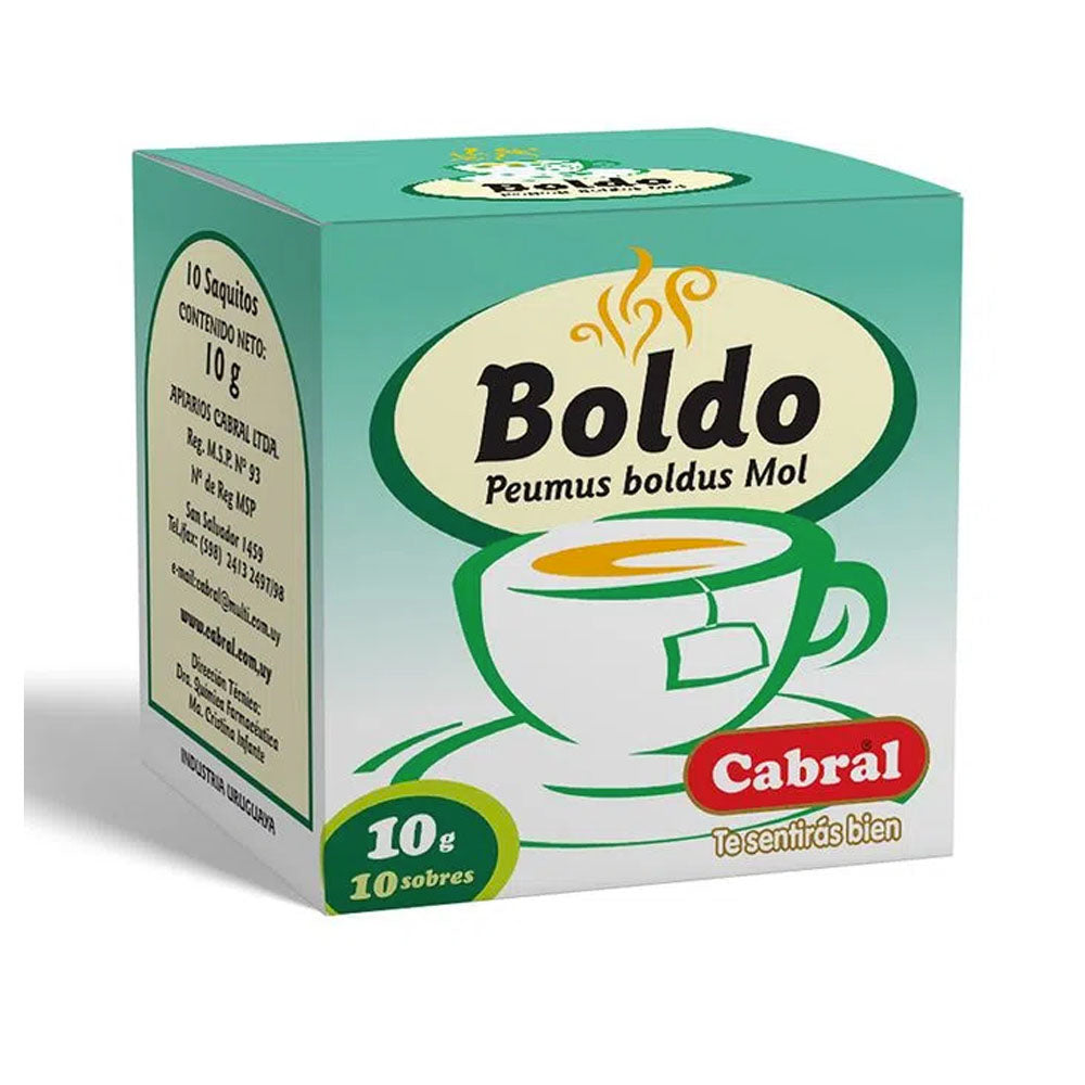 Cabral Te Boldo (10 Saquitos / Pack of 10)